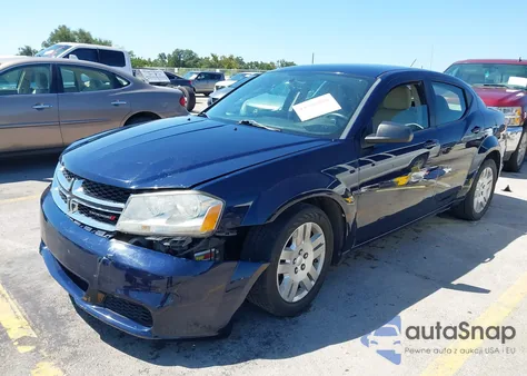 2013 Dodge Avenger Se V6 z USA, uszkodzony, nr VIN 1C3CDZAG2DN756461